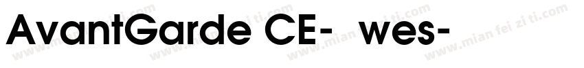 AvantGarde CE-粗体wes字体转换